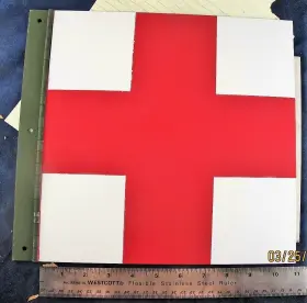12341081-2 Am General Hmmwv Red Cross Vehicular Body Panel Military Vehicles Hinged Aluminum A7s3