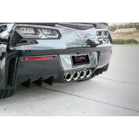 Acc0810 American Car Craft Rear Air Diffusers Carbon Fiber Wrap For 2014-2019 Chevy Corvette Z06/gs Ss