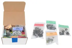 Mhk227 Amk Products 1968 Mustang Shelby 481 Piece Master Body Fastener Set - Silver Cadmium