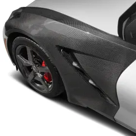 Ac-ff14chc7-oe Anderson Composites For Chevy Corvette 14-19 Ac-ff14chc7- Gloss Carbon Fiber Front Fenders