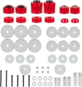 Va772red Anvalee For 1980-1998 Ford F150 F250 F350 2wd/4wd 4.4123r Body Cab Mount Bushing Set Kit