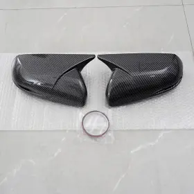 Aoh-junglecheetah 395751054567 For 2016-21 Honda Cr-v Crv Carbon Black Ox-horn Style Door Wing Mirror Cover Cap
