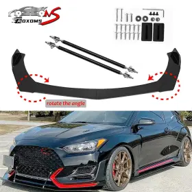 250614-2 Aoxoms For Toyota Corolla Se Sxe Xse Front Bumper Chin Lip Spoiler Splitter Strut Rod