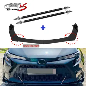 250808-7 Aoxoms For Toyota Corolla Se Sxe Xse Front Bumper Chin Lip Spoiler Splitter Strut Rod