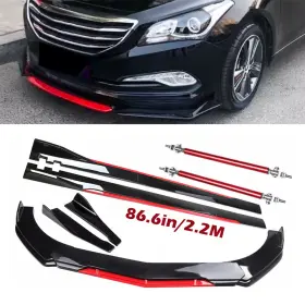 251018-2 Aoxoms Front Rear Bumper Lip Spoiler Splitter Gloss Black For Hyundai Sonata Body Kits