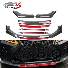 260110-1 Aoxoms Carbon Front Bumper Lip Chin Spoiler Splitter For Lexus Is200t Is250 Is350 Gs350