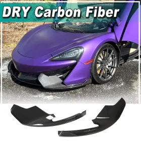 570gt Apex-carbon 569807035761 Fit For Mclaren 570s 2015-2020 Dry Fiber Front Bumper Splitters Lip