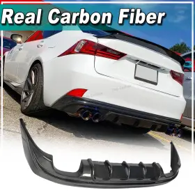 Apex-carbon 569807061999 For Lexus Is250 Is350 Is F Sport 2013-2019 Real Rear Bumper Lip Diffuser