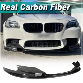Apex-carbon 569807460853 Fit For Bmw 5 Series F10 M5 Sedan 2011-2016 Real Front Bumper Lip Spoiler