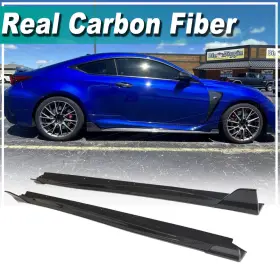 Apex-carbon 569807523794 For Lexus Rc-f 2015-18 Real Fiber Side Skirts Extension Splitters Spoiler