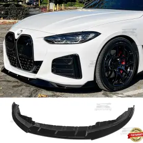 Ut-g26-fl-2-gb Apext Front Bumper Lip For 2021-2024 Bmw 4 Series G26 M440i 4dr M Sport Gloss Black