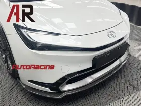 Xw60flsbcf Ar Sb Style Carbon Fiber Front Bumper Add-on Lip Fit 2025 Toyota Prius Xw60
