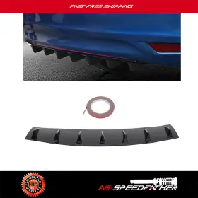 As161957-as01s As Speedfather Rear Bumper Lip Diffuser 33 Inch Shark Fin 7 Spoiler Wing Chassis Lower Universal