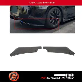 As1708200122s01 As Speedfather Carbon Look Universal Car Rear Bumper Lip Diffuser Splitter Canard Protector New