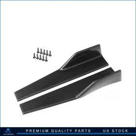 Aup16603u464p Aup 2x Carbon Fiber Car Side Skirts Spoiler Rocker Splitters Kits Anti-scratch 45cm