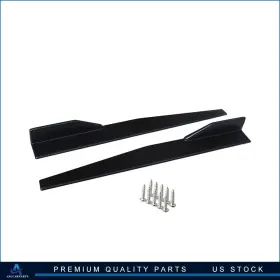 Aup16608cp462s Aup For Universal Black Side Skirt Rocker Splitters Winglet Canard Diffuser 31 Inch X 4