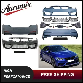 Aurumix Auot002778a B C Fits 2013-2018 Bmw 3 Series F30 F35 330i 320i Front &rear Bumper Kit To M3-style