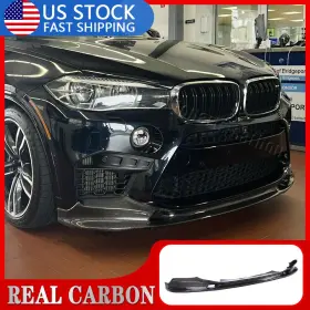 Auto-parts 569807423414 For Bmw F85 X5m F86 X6m Real Carbon Fiber Rear Front Bumper Diffuser Lip Spoiler