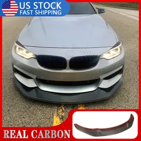 Auto-parts 569807642907 For Bmw F32 F33 F36 M-sport 14-20 Real Carbon Front Bumper Lip Spoiler Splitters