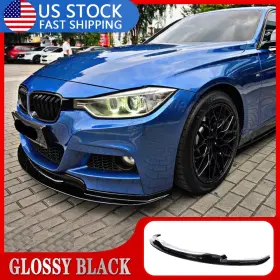 Auto-parts 569807644666 For Bmw 3 Series F30 F31 M Sport 2012-2018 Gloss Black Front Bumper Lip Spoiler