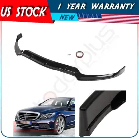 Adp1175992135s Autodayplus For 2015-2018 Mercedes W205 C-class Painted Black Front Bumper Body Kit Lip 3pcs