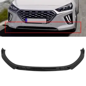 Adp11956601s Autodayplus For 2017-2022 Hyundai Ioniq Glossy Black Front Bumper Lip Spoiler