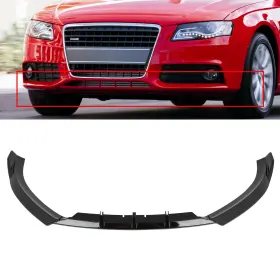 Adp11959401s Autodayplus For 2009-2012 Audi A4 B8 S-line Bumper Front Lip Spoiler Glossy Black