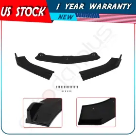 Adp16109621212s Autodayplus For 2016-2018 Chevrolet Camaro Painted Black 3pcs Front Bumper Body Spoiler Lip
