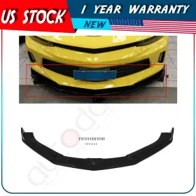 Adp16109621s Autodayplus For 2016-2021 Chevy Camaro Glossy Black Front Bumper Lip Spoiler Splitter