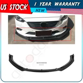 Adp16138012s Autodayplus Fits 2014-2018 Mazda 6/ Mazda6 Painted Black Front Body Bumper Spoiler Lip 3pcs