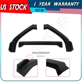 Adp16138512212s Autodayplus For Nissan Altima 2019-2021 Painted Black 3pcs Front Bumper Body Spoiler Lip