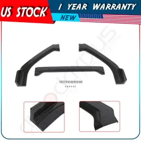 Adp16138612402s Autodayplus For Altima 2020 2021 Glossy Carbon Fiber Print Front Bumper Lip Spoiler