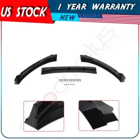 Adp16138712212s Autodayplus For 2017-2018 Hyundai Elantra Painted Black 3pcs Front Bumper Body Spoiler Lip