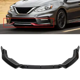 Adp16138912001s Autodayplus For Nissan Sentra Sedan 20-21 Glossy Black Front Bumper Body Kit Spoiler Lip