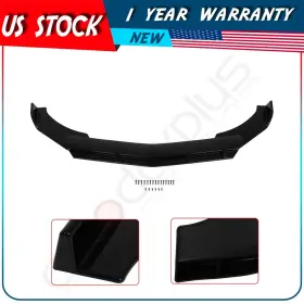 Adp1650322103s Autodayplus Universal Adjustable Painted Glossy Black Front Bumper Lip Spoiler Cover Trim