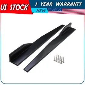 Adp16608da462s Autodayplus 31 Inch X 4 Universal Black Side Skirt Rocker Splitters Winglet Canard Diffuser
