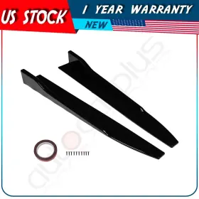 Adp16720921s04 Autodayplus 2pc Universal Black Side Skirt Rocker Splitters Winglet Canard Diffuser 31 Inch