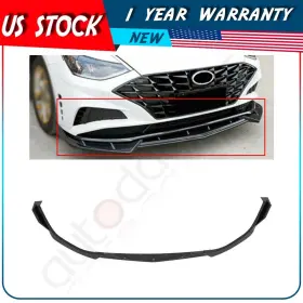 Adp1682342105s Autodayplus For 2020 - 2021 Hyundai Sonata Glossy Black Front Bumper Lip Spoiler Cover
