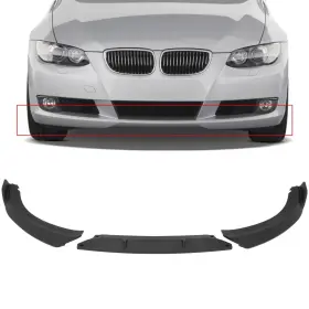 Adp17016902s Autodayplus For 2007-2010 Bmw E92 3-series Coupe 3pcs Black Front Spoiler Bumper Lips