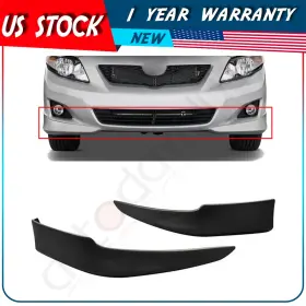 Adp17081707s221 Autodayplus For 2009 2010 Toyota Corolla 2pcs Factory Style Front Bumper Lip Pu