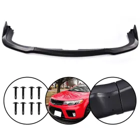 Aut117676at01c Autodealsparts Set Of 3 Front Bumper Lip Matte Black For 2006-2007 Subaru Impreza Wrx Sti