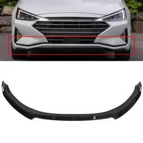 Aut161387at01c Autodealsparts For 2016-2018 Hyundai Elantra Glossy Black Front Bumper Lip Spoiler Splitter
