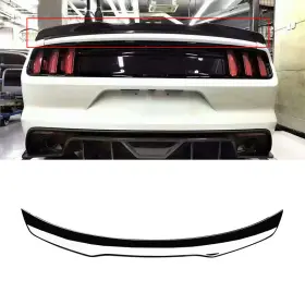 At-15mustang-sp4-gb Autodepots Rear Trunk Spoiler Wing Glossy Black For 2015-2021 2022 Ford Mustang Gt500 Gt350