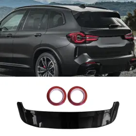 At-18x3-rs-gb Autodepots For 2018 2019 2020-2023 Bmw X3 Gloss Black Rear Roof Spoiler Wing Window Paint