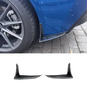 At-22brz-bc1-cf Autodepots Carbon Look Fits 2022-2025 Toyota Gr86 Subaru Brz Rear Bumper Winglets Splitter