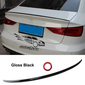 Ni-13a3-sp2-gb Autodepots Fits 2014-2020 Audi A3 S3 8v Sedan Rear Tail Trunk Spoiler Lip Wing Gloss Black