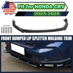 Automotorbike At19053502 Fits Honda Crv Cr-v 2023-2025 2024 Gloss Black Bumper Lip Spoiler Splitter Us