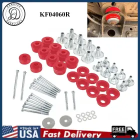Bmb-kf04060-r Autoparts-qing2 Red Body Cab Mount Bushing Kit Fit For 2008-2016 Ford F250 F350 Super Duty 2/4wd