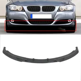 Un68119ca59642 Autoparts Union For 11-13 Bmw 3-series E92 E93 Facelift Front Bumper Lip Spoiler Carbon Printed