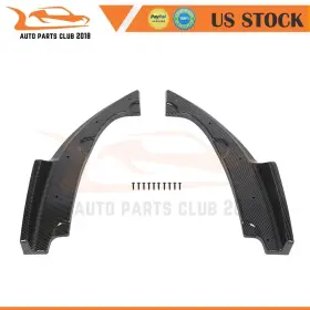 Autopartsclub2018 Apc16138212s Fits 2016-2020 Honda Civic 4 Door Sedan Carbon Fiber Style Rear Bumper Diffuser